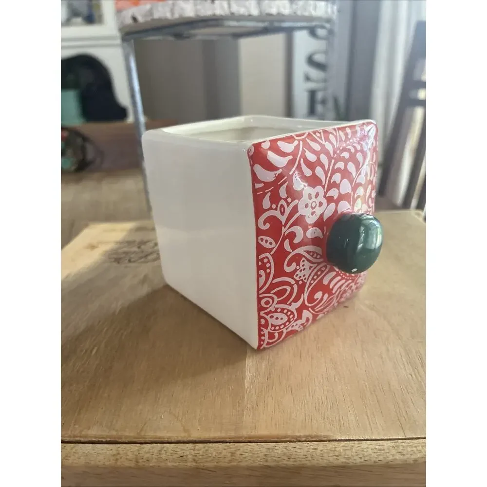 The Pioneer Woman Flea Market Spice Tea Box REPLACEMENT DRAWER ONLY Red Planter